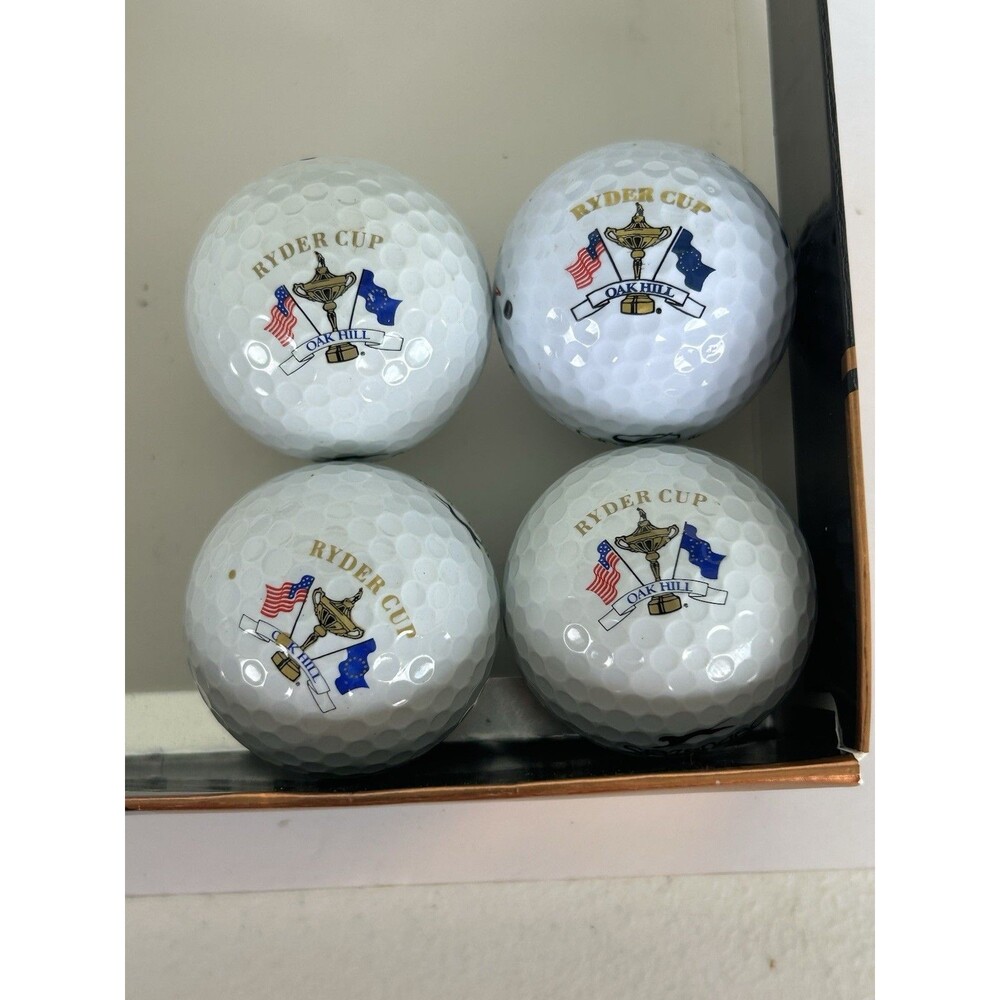 4 Vintage Ryder Cup Oak Hill Logo Golf Balls Tournament Lot